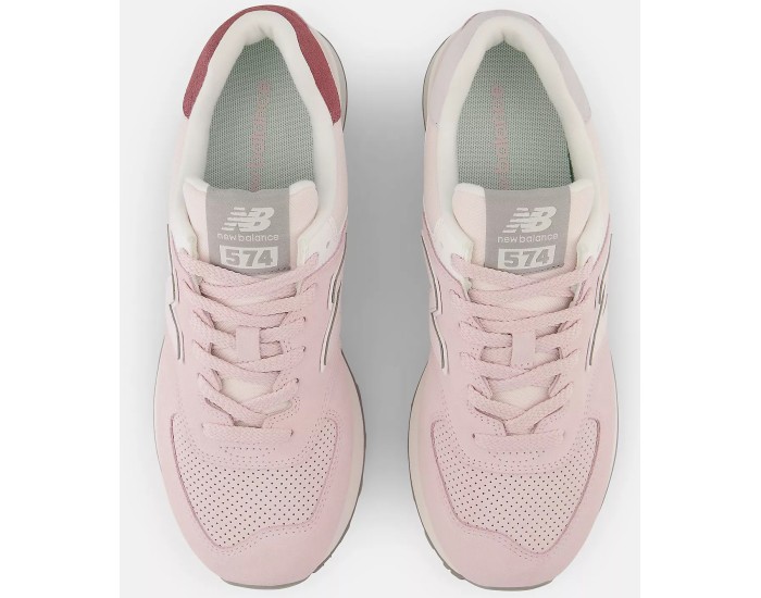 New Balance 574 Pink with grey розовые с серым