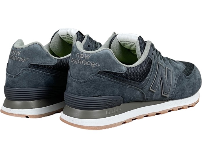 New Balance 574 Retro Metallic Patch Blue