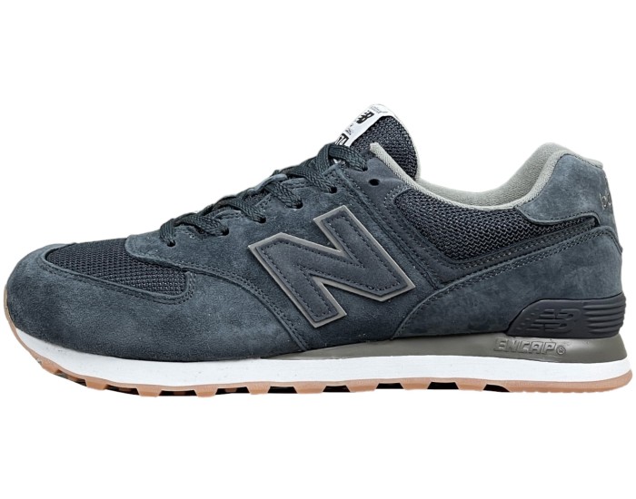 New Balance 574 Retro Metallic Patch Blue