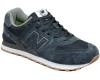 New Balance 574 Retro Metallic Patch Blue