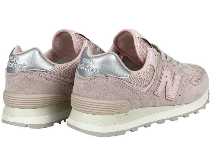 New Balance 574 розовые с серым