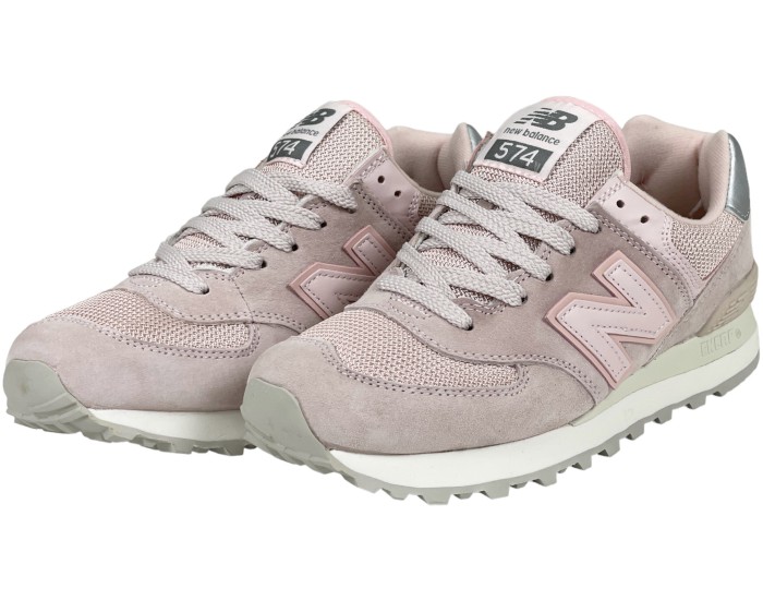New Balance 574 розовые с серым