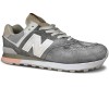 New Balance 574 Серые с розовым женские