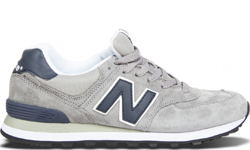 New Balance 574 Серые с синим мужские