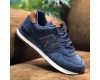 New Balance 574 Синие с коричневым