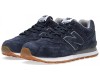 New Balance 574 Синие замшевые