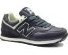 Кроссовки New Balance 574 женские темно-синие кожаные