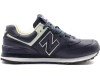 Кроссовки New Balance 574 женские темно-синие кожаные