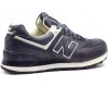 Кроссовки New Balance 574 женские темно-синие кожаные