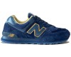 New Balance 574 Темно-синие замшевые