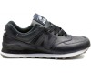 New Balance 574 мужские тёмно-синие кожаные