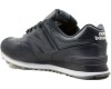 New Balance 574 мужские тёмно-синие кожаные