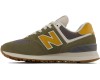 New Balance 574 Varsity женские зеленые с желтым