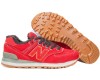 Кроссовки New Balance 574 Winter зимние с мехом красные