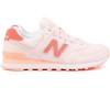 New Balance 574 женские розово-персиковые