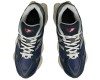 New Balance 9060 Light Navy White с мехом