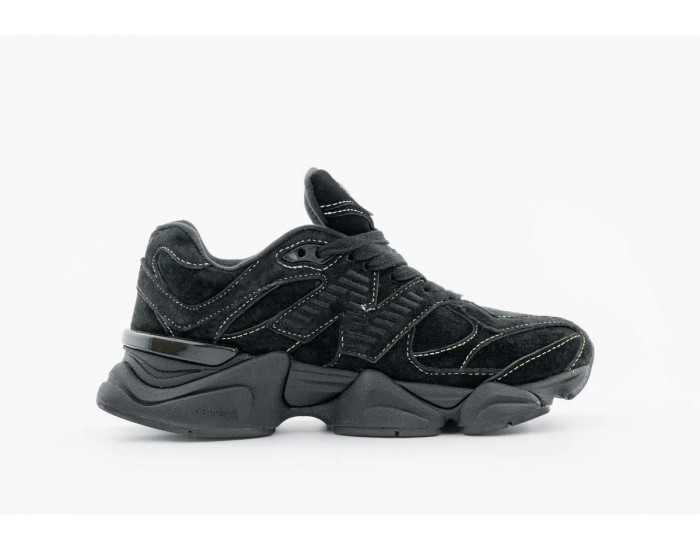 New Balance 9060  White Stitching Triple Black