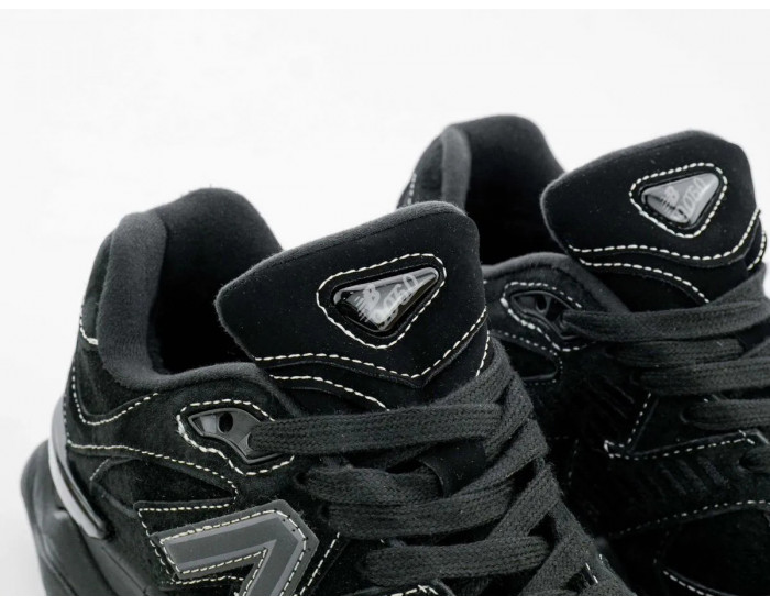 New Balance 9060  White Stitching Triple Black