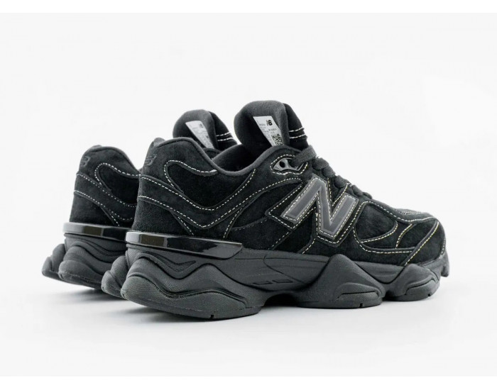 New Balance 9060  White Stitching Triple Black
