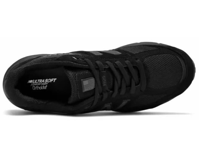 New Balance 990 кожаные черные женские