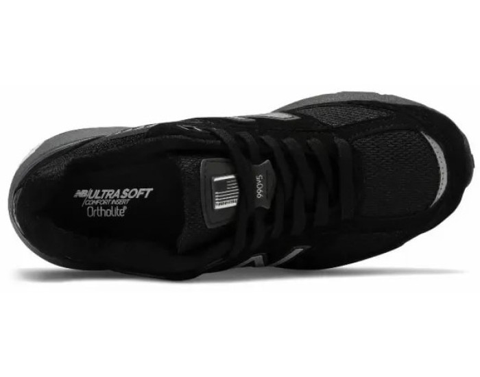 New Balance 990 замшевые черные