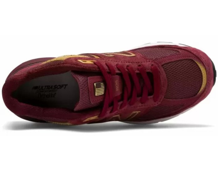 Кроссовки New Balance 990 замшевые красные