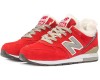 Кроссовки New Balance 996 зимние с мехом красные