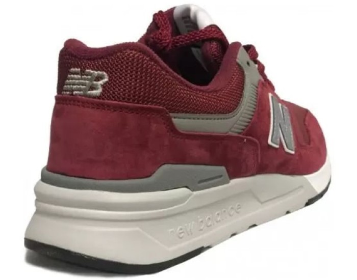 Кроссовки New Balance 997 мужские бордовые с серым