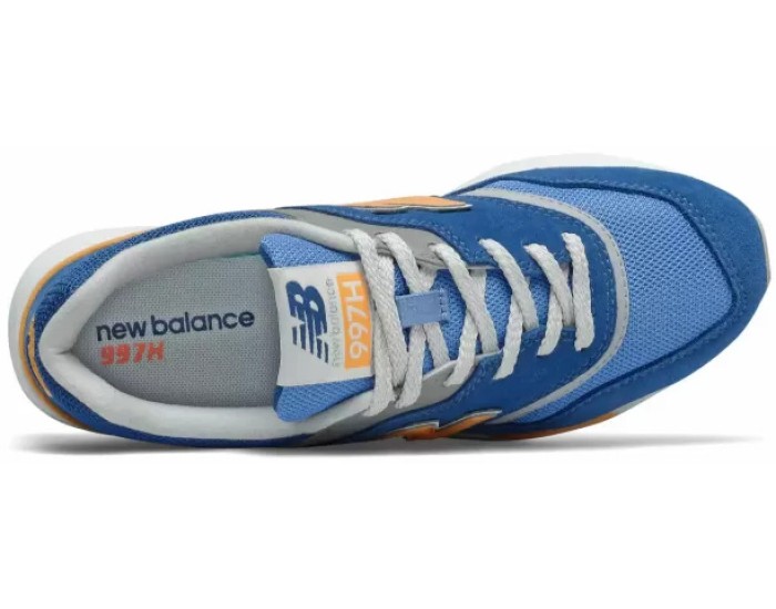 Кроссовки New Balance 997h Varsity голубые с оранжевым