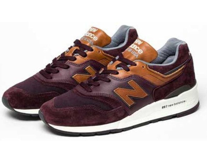 Кроссовки New Balance 997 женские бордовые