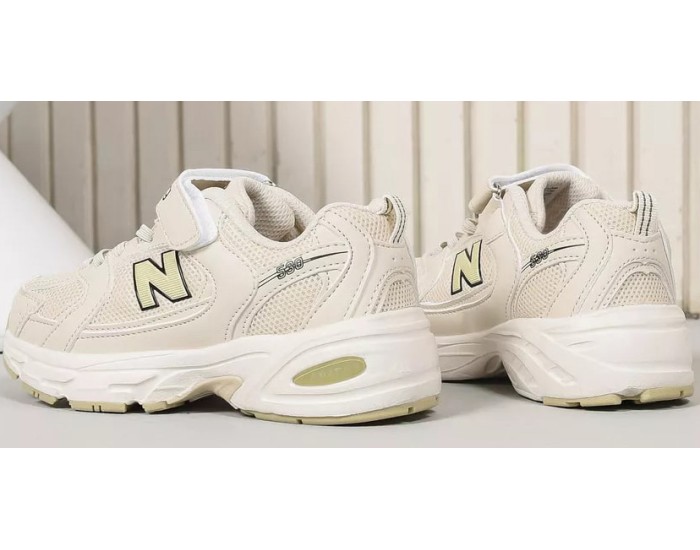 New Balance 530 Running White Beige детские