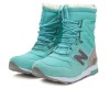 New Balance Snow Boots женские зимние с мехом бирюзовые с серым