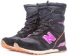 New Balance Snow Boots зимние с мехом черные с розовым