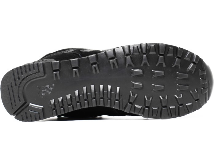 Кроссовки New Balance 574 classic зимние черные с мехом