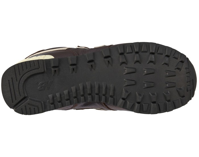 New Balance 574 мужские кожаные коричневые с мехом