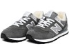 Кроссовки New Balance 574 серые замшевые зимние с мехом