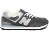 Кроссовки New Balance 574 серые замшевые зимние с мехом