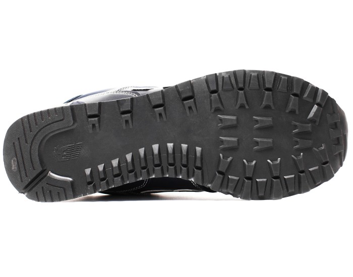 New Balance 574 темно-синие зимние с мехом