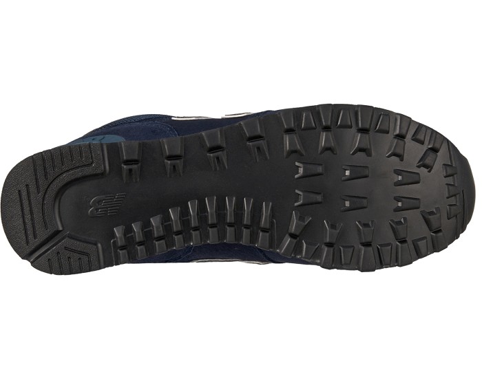 Кроссовки New Balance 574 замшевые темно-синие зимние с мехом