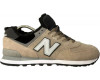 New Balance 574 Beige Black Big Size С Мехом