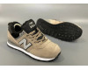 New Balance 574 Beige Black Big Size С Мехом
