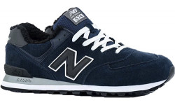 New Balance 574 Dark Blue Big Size С Мехом