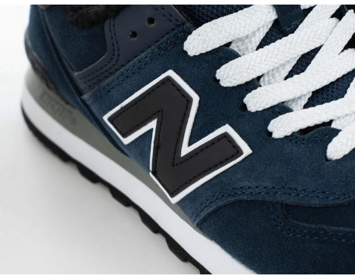 New Balance 574 Dark Blue Big Size С Мехом