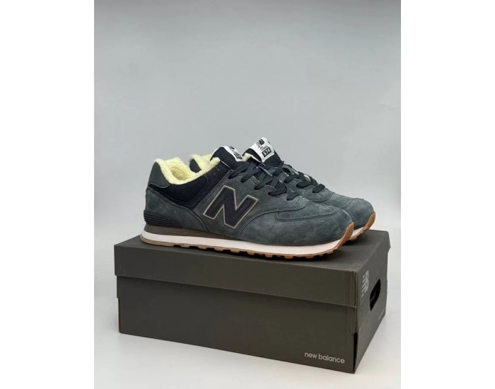 New Balance 574 Dark Grey С Мехом