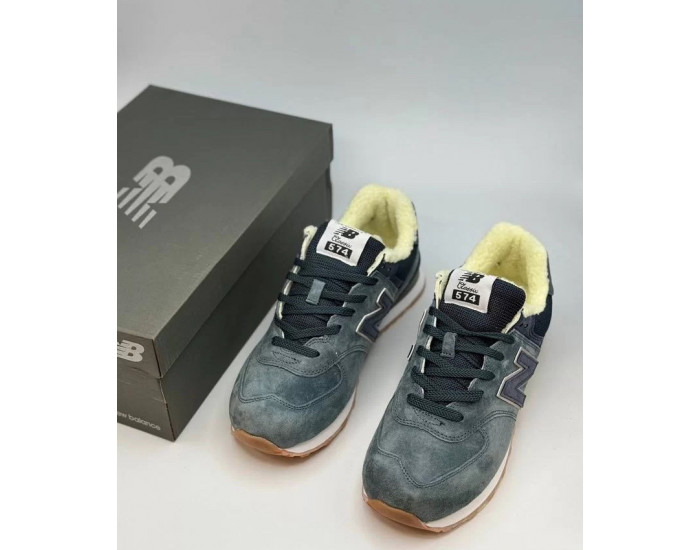 New Balance 574 Dark Grey С Мехом