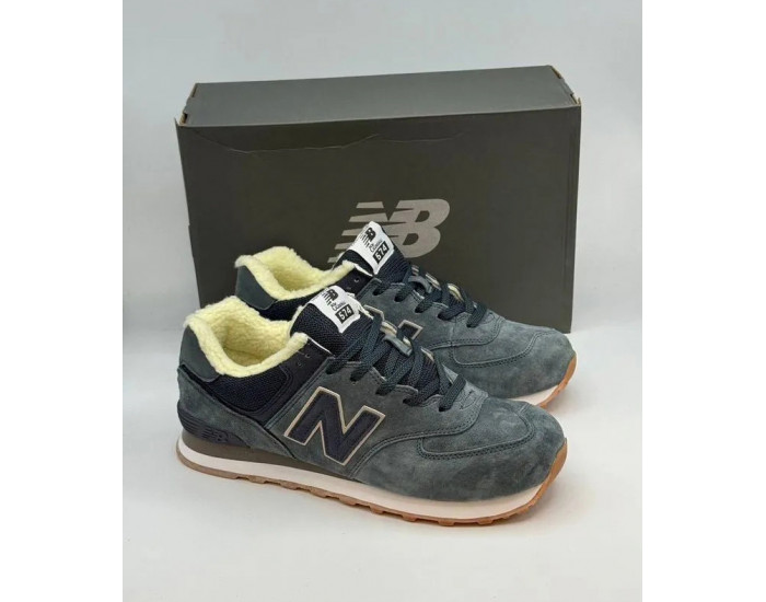 New Balance 574 Dark Grey С Мехом