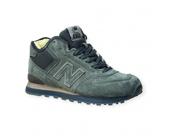 New Balance 574 Grey Moss С Мехом