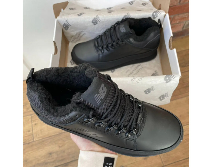 New Balance 754 Black с мехом