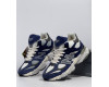New Balance 9060 Blue White с мехом