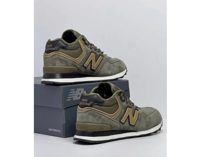 New Balance Classic 574 Khaki С Мехом